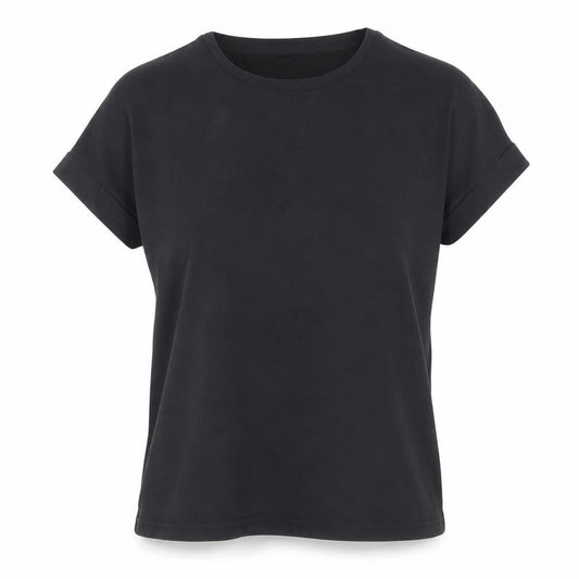 Front view of Culture Black Short Sleeve Basic T-Shirt -, size M