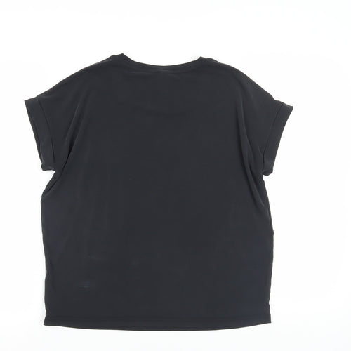 Culture Black Short Sleeve Basic T-Shirt - Size M