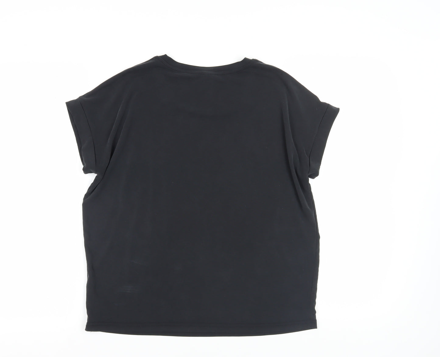 Culture Black Short Sleeve Basic T-Shirt - Size M