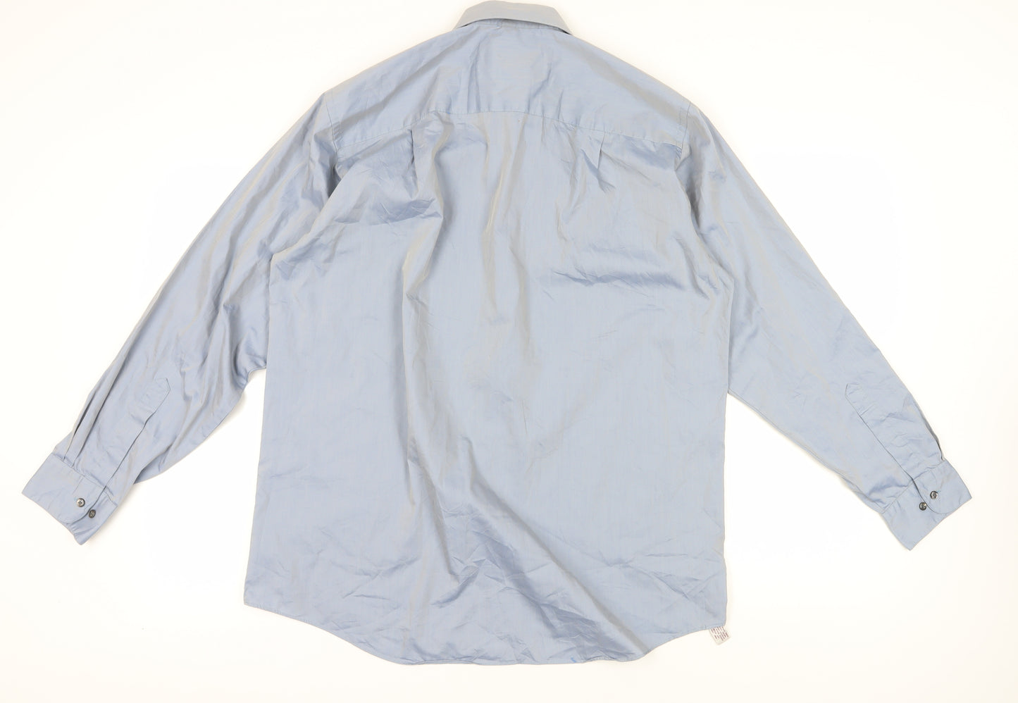 Etienne Aigner Blue Long Sleeve Button-Up Shirt