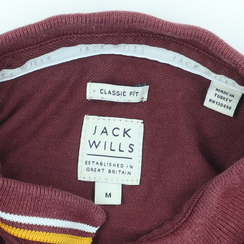 Jack Wills Red Classic Fit Polo M