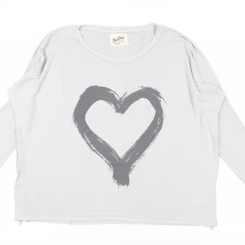 Grey Long Sleeve T-Shirt, A Postcard from Brighton, M