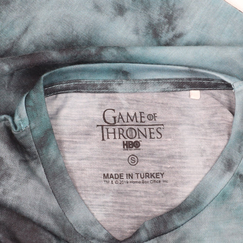 Game of Thrones Blue Graphic Print T-Shirt, Size S