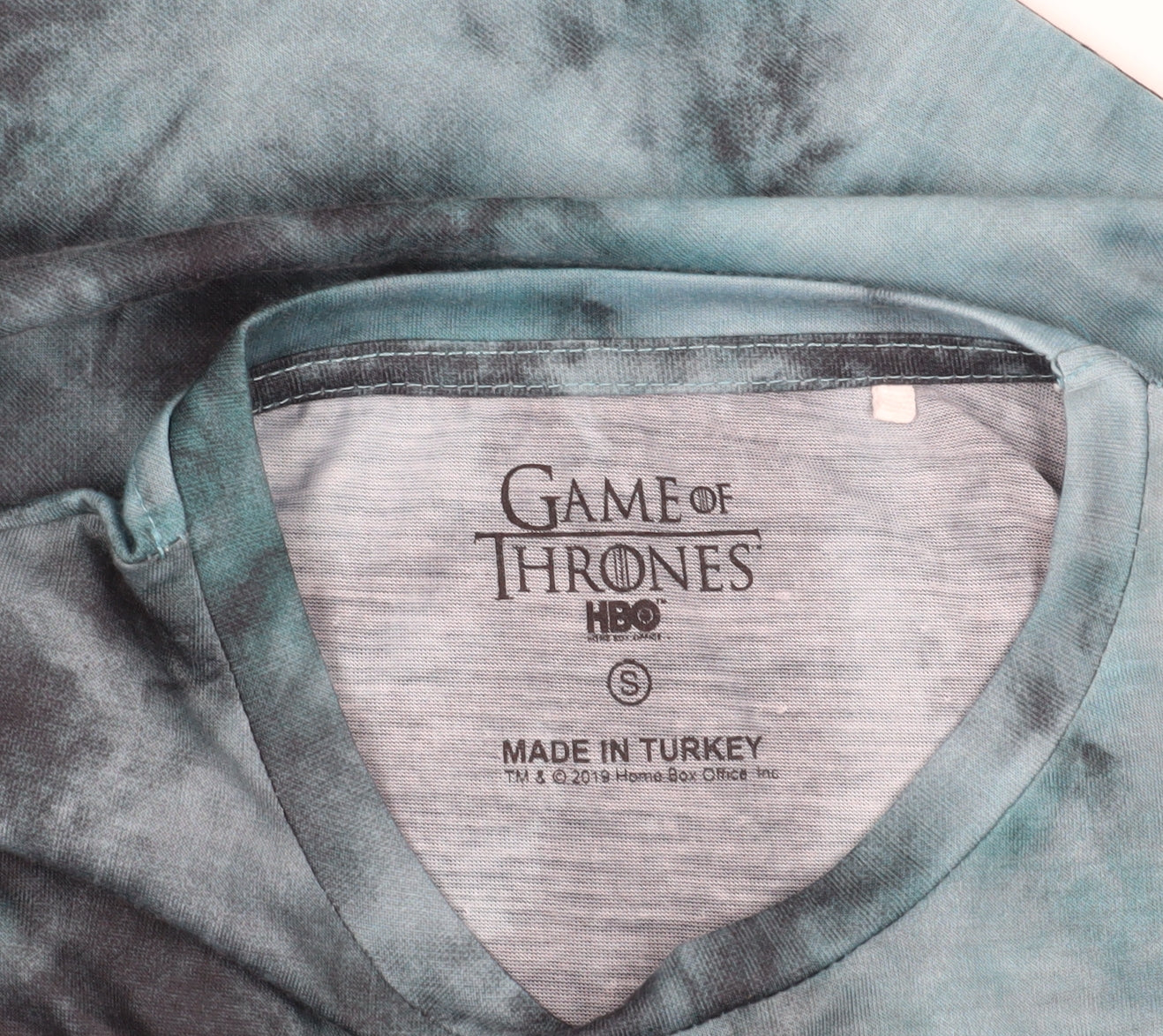 Game of Thrones Blue Graphic Print T-Shirt, Size S