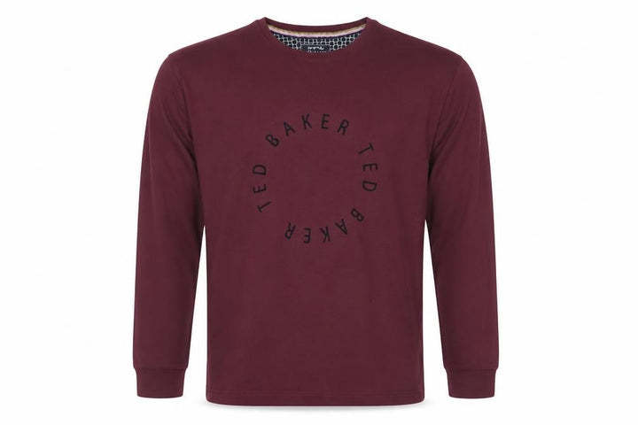 Ted Baker Red Long Sleeve Men's T-Shirt Size S