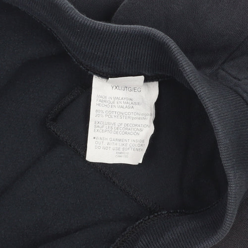 Under Armour Boys' Black Sweat Shorts XL, Relaxed Fit