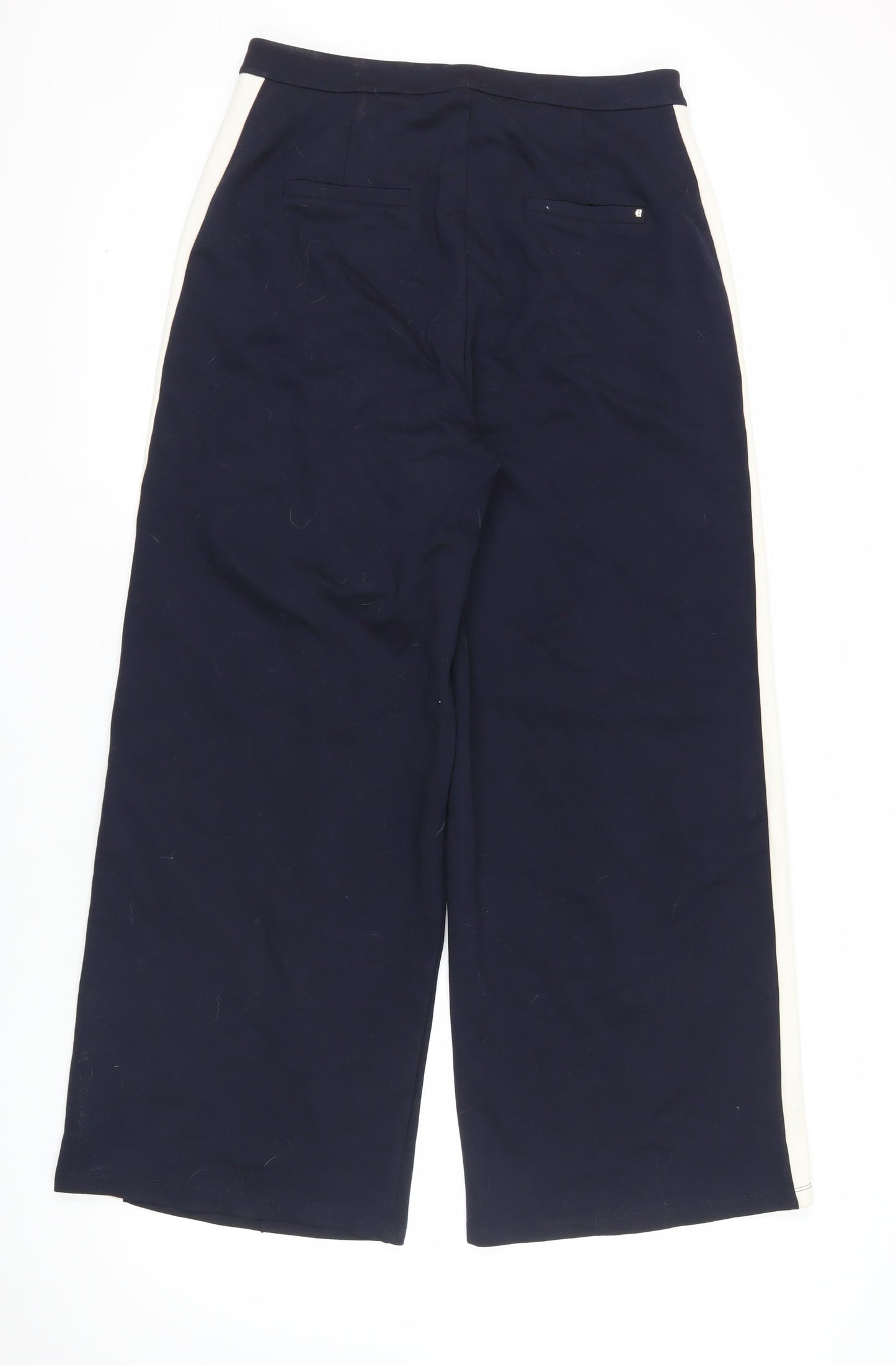 Holland Cooper Black Wide-Leg Trousers XL
