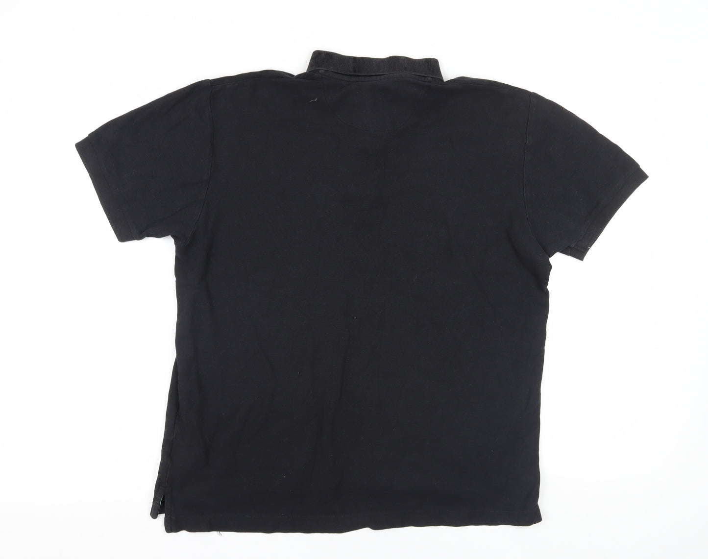 Pierre Cardin Black M Polo Shirt, Short Sleeve, Cotton