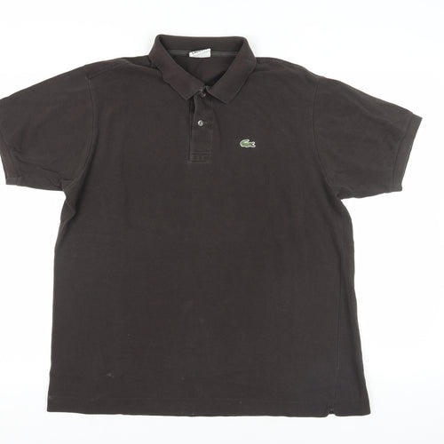 Lacoste Black Polo Shirt, Men's XL, Classic Style