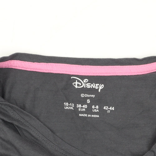 Disney Mickey Mouse Black T-Shirt, Size S, Casual Women’s Top