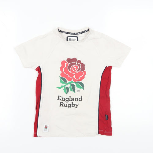 England Rugby Kids White Graphic T-Shirt 9-10 Years