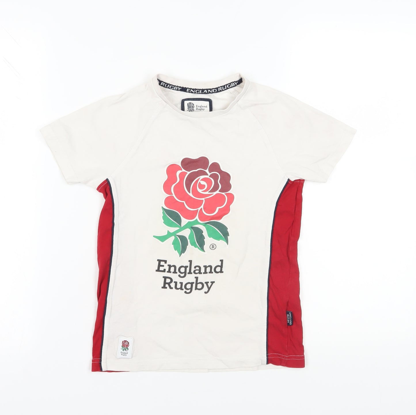England Rugby Kids White Graphic T-Shirt 9-10 Years