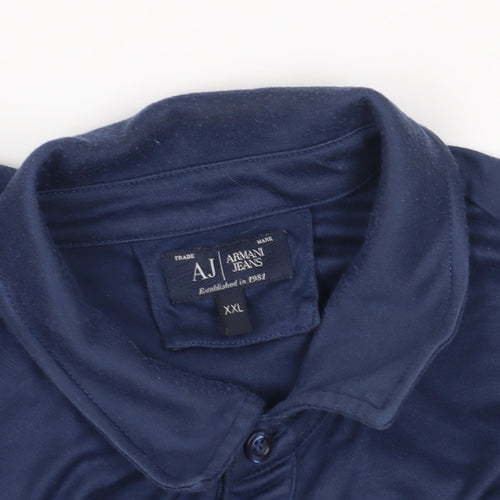 Armani Jeans Navy Blue Men's 2XL Polo Shirt