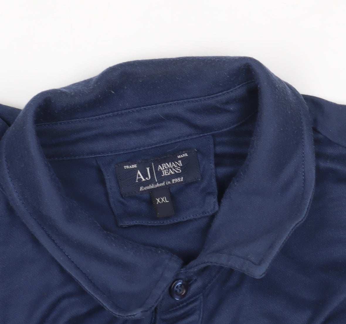 Armani Jeans Navy Blue Men's 2XL Polo Shirt