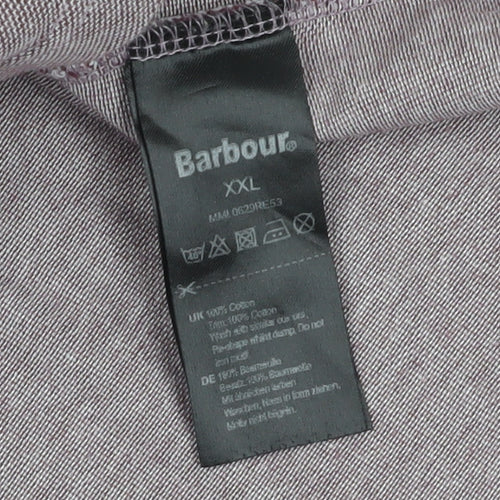 Barbour Red Men's 2XL Polo Shirt with Logo Accent