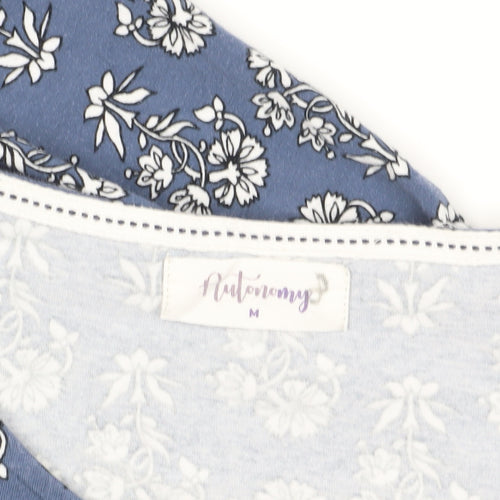 Autonomy Blue Floral 3/4 Sleeve Tunic M