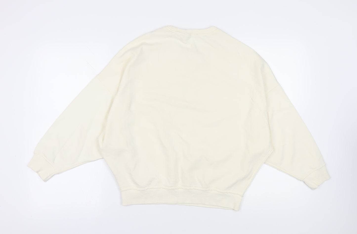 Diesel Ivory Cotton Crew Neck Sweatshirt