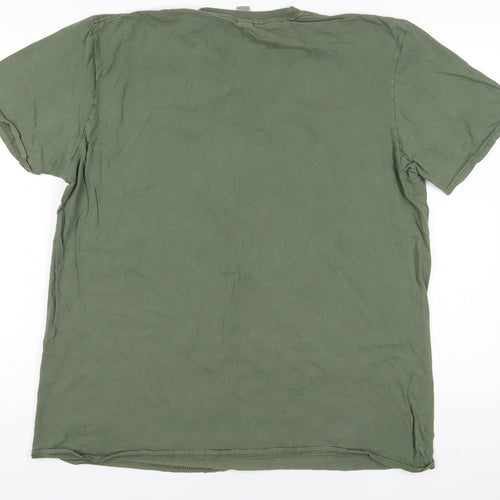 Gildan Green Military Graphic T-Shirt XL