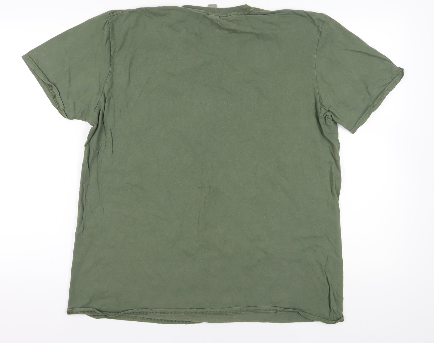 Gildan Green Military Graphic T-Shirt XL