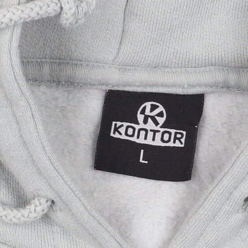 Kontor Grey Pullover Hoodie - L - Unisex Casual