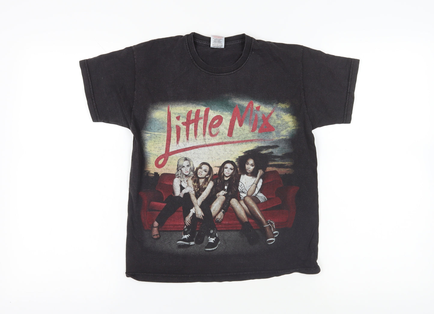 Fruit of the Loom Black Little Mix T-Shirt, 9-11 Years, Graphic Print
