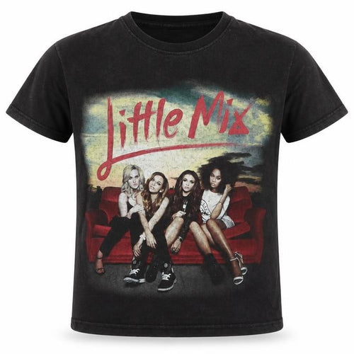 Fruit of the Loom Black Little Mix T-Shirt, 9-11 Years, Graphic Print