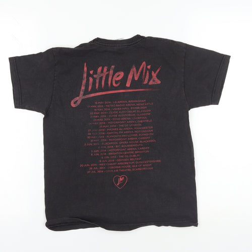 Fruit of the Loom Black Little Mix T-Shirt, 9-11 Years, Graphic Print