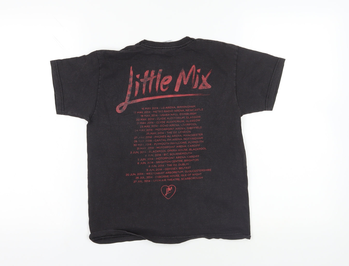 Fruit of the Loom Black Little Mix T-Shirt, 9-11 Years, Graphic Print