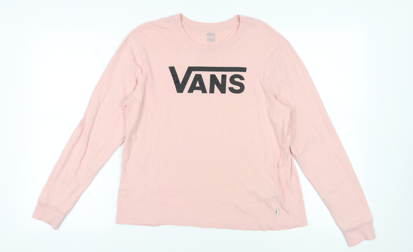 Vans Pink Long Sleeve T-Shirt, Medium