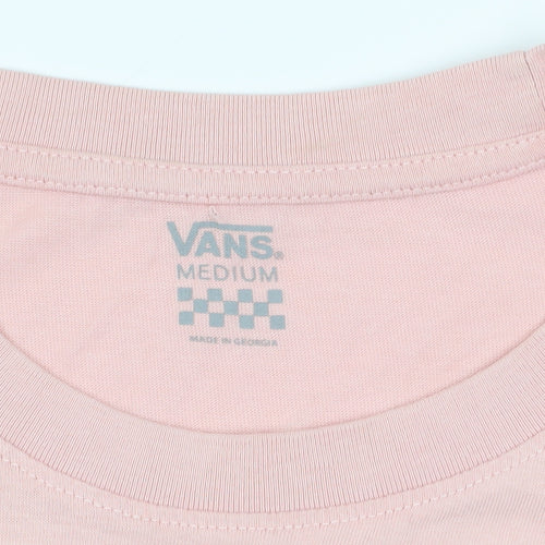 Vans Pink Long Sleeve T-Shirt, Medium