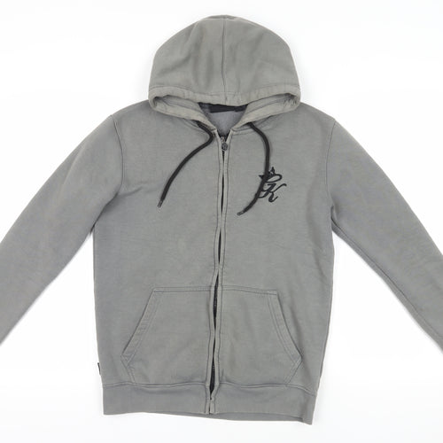 Gym King Grey Full Zip Men's Hoodie - Size S