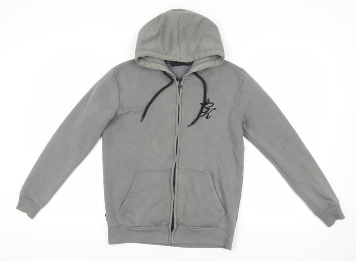 Gym King Grey Full Zip Men's Hoodie - Size S