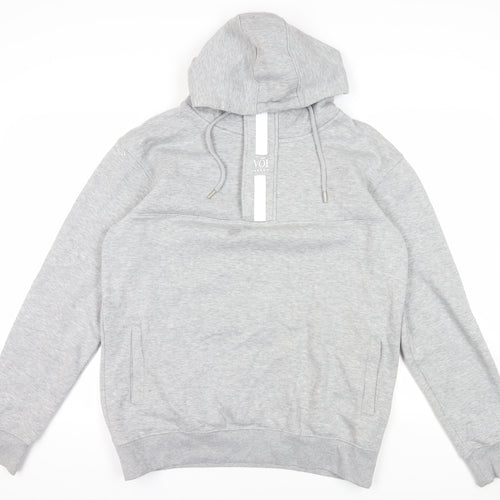 VOI Grey Hooded Pullover Hoodie - Size L