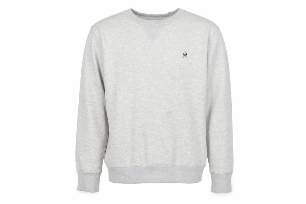 Front view of French Connection Grey Pullover Sweatshirt -, size L