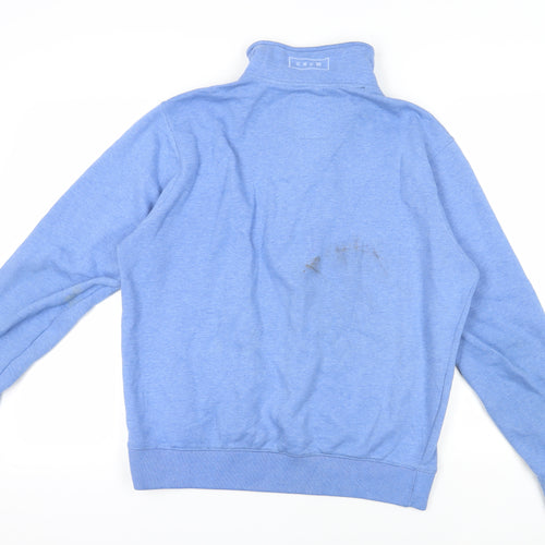 Crew Clothing Co Blue 1/2 Zip Sweatshirt - L