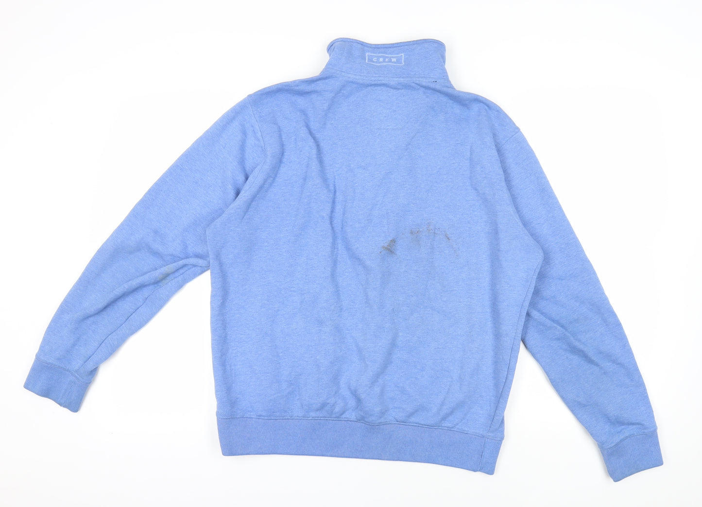 Crew Clothing Co Blue 1/2 Zip Sweatshirt - L