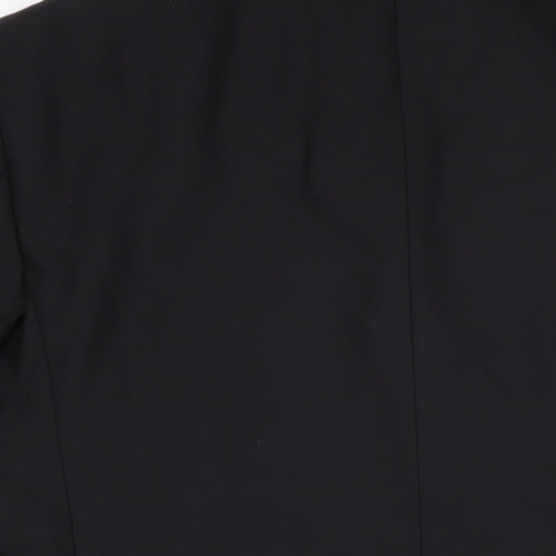 Marks and Spencer Mens Black Wool Jacket Blazer Size XL Regular