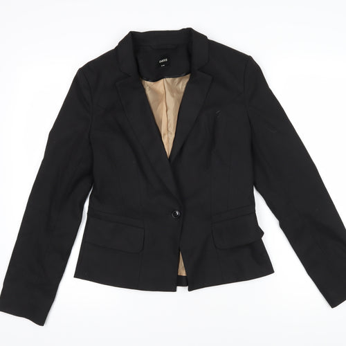 Oasis Womens Black Jacket Blazer Size 10 Button