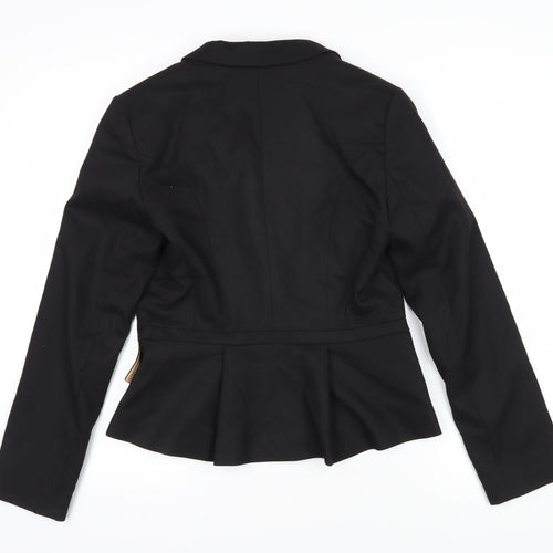 Oasis Womens Black Jacket Blazer Size 10 Button