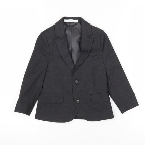 Marks and Spencer Boys Grey Ikat Jacket Blazer Size 2-3 Years Button