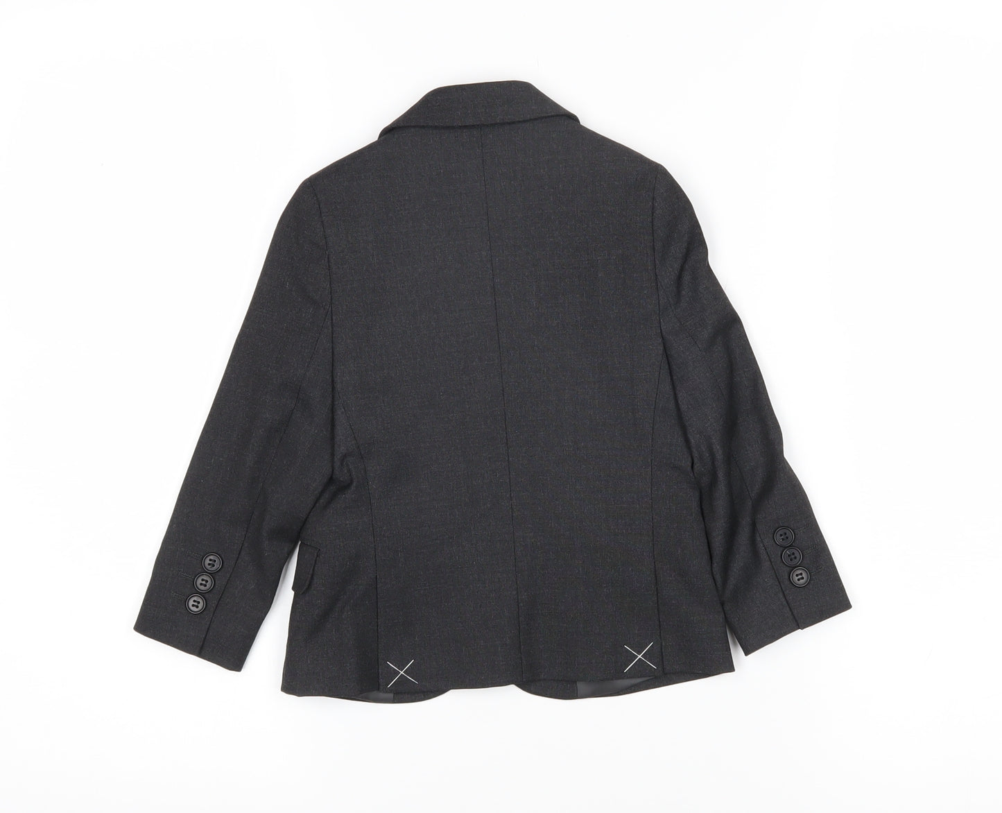 Marks and Spencer Boys Grey Ikat Jacket Blazer Size 2-3 Years Button
