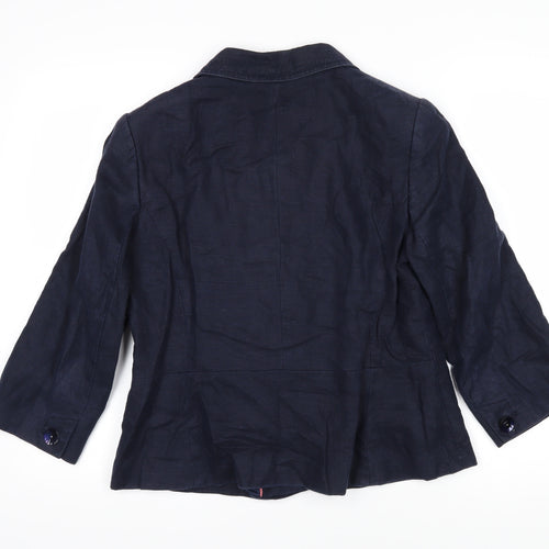 CC Womens Blue Jacket Blazer Size 12 Button