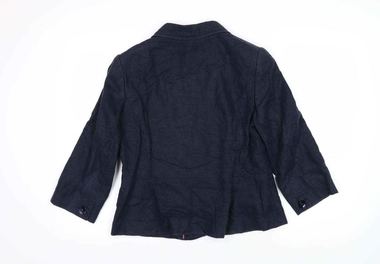 CC Womens Blue Jacket Blazer Size 12 Button