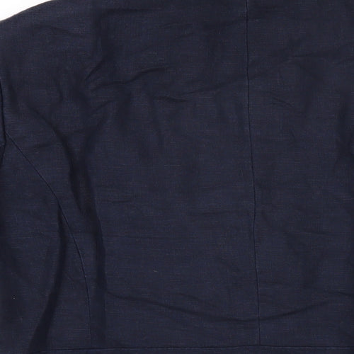 CC Womens Blue Jacket Blazer Size 12 Button