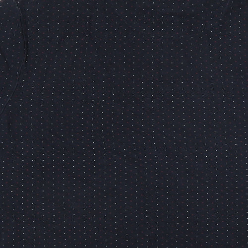 Le Shark Mens Blue Polka Dot 100% Cotton Polo Size L Collared Button