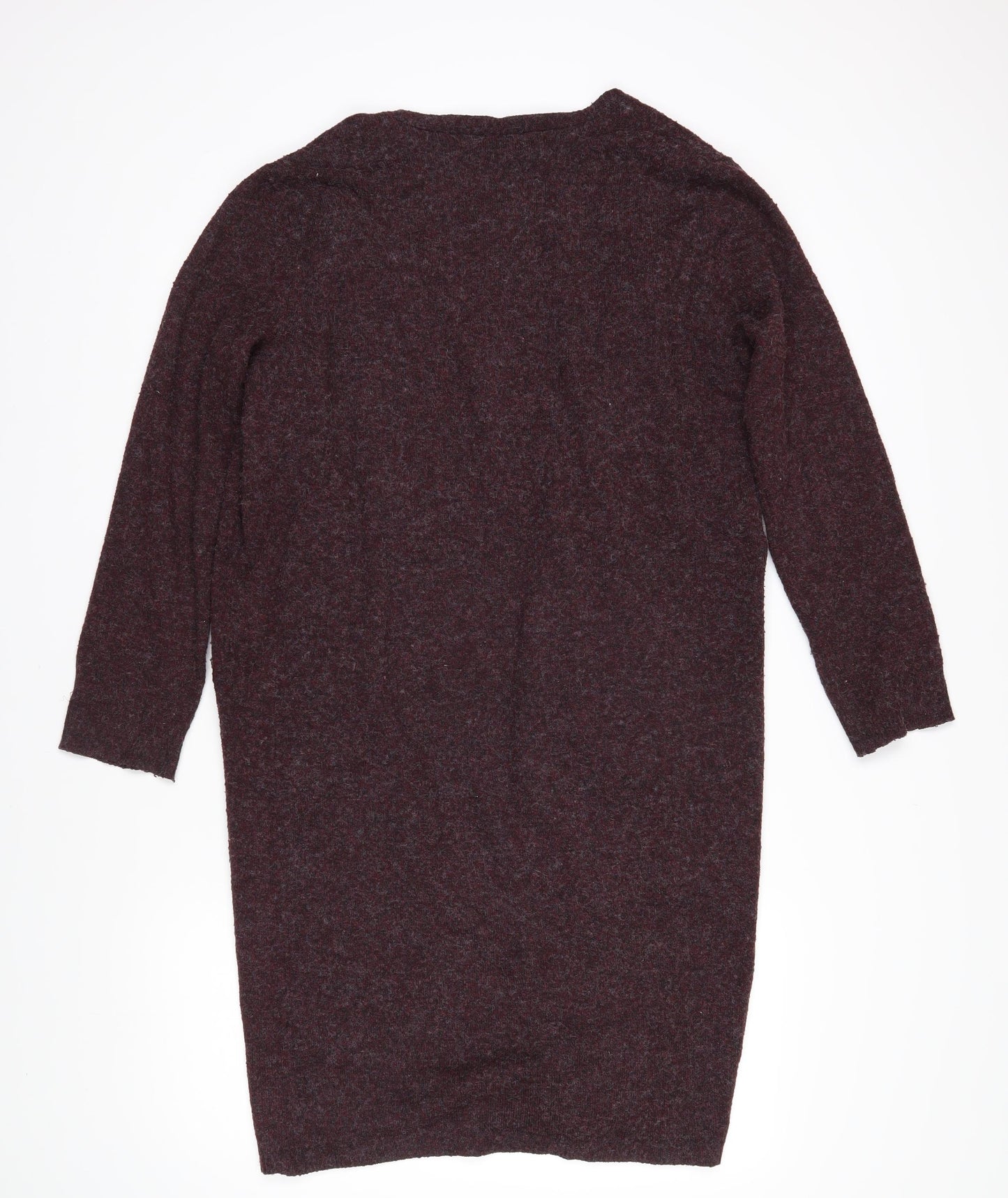 Vera Moda Womens Purple V-Neck Polyester Cardigan Jumper Size M - Pockets on front
