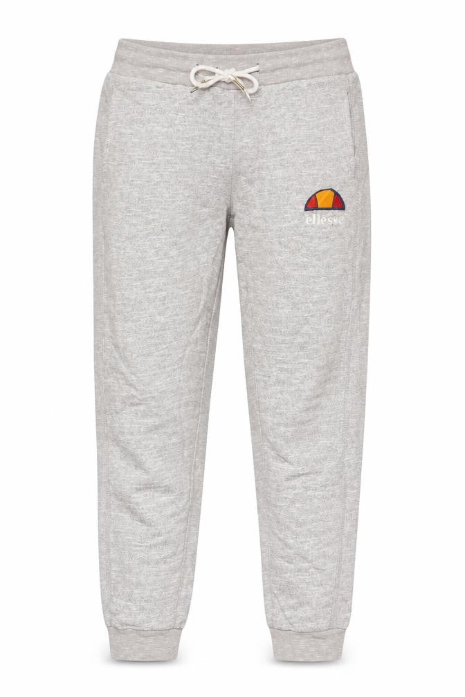 Front view of Ellesse women’s brown polyester jogger trousers, size S, 27-inch leg regular drawstring