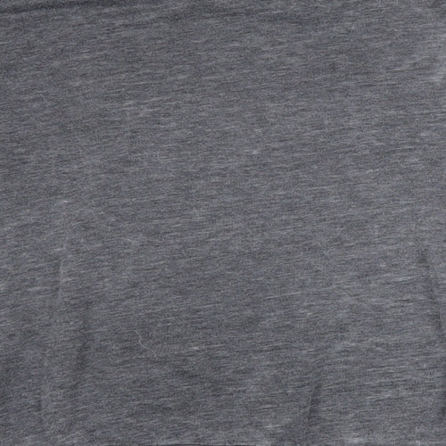 Pull&Bear Womens Grey Cotton Pullover Sweatshirt Size L Pullover - American Flag