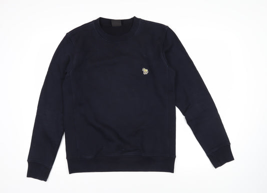 Paul Smith Mens Blue Cotton Pullover Sweatshirt Size S