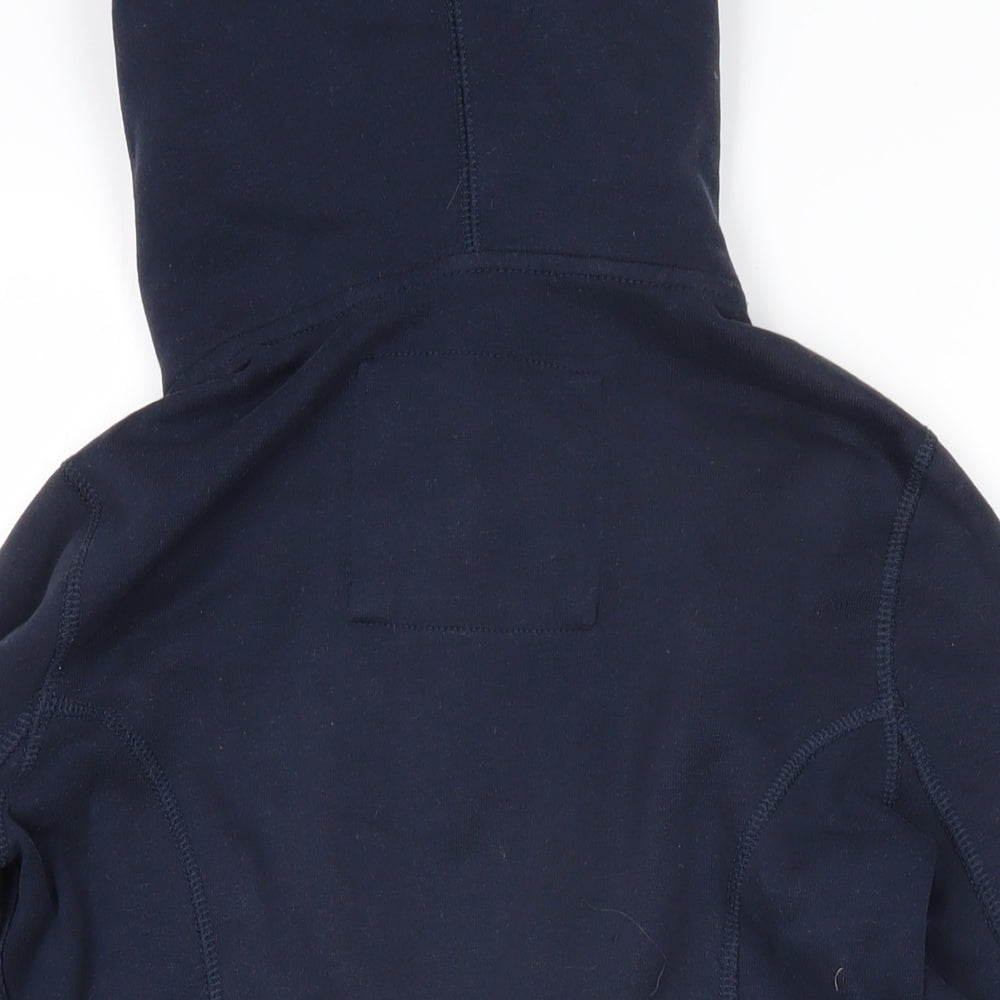 Abercrombie & Fitch Womens Blue Polyester Full Zip Hoodie Size S Zip